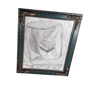 Nature & Leaf Motif - Ornate Green Frame